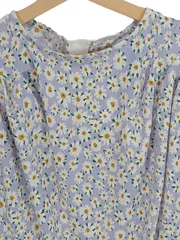 Vorschaubild 3 von Kinder T-Shirt Kurzarm Lila Blumenmuster Gr. 152