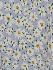 Vorschaubild 4 von Kinder T-Shirt Kurzarm Lila Blumenmuster Gr. 152