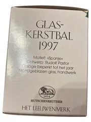 Vorschaubild 2 von Glas Weihnachtskugel 1997 Spanje Rudolf Pastor Mundgeblasen