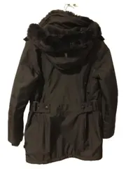 Vorschaubild 2 von Damen Parka Winterjacke Fellkapuze Schwarz Gr. M