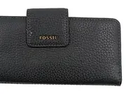 Vorschaubild 4 von Damen Geldbörse Schwarz Leder Portemonnaie Modern