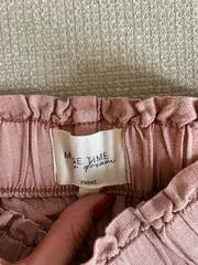 Vorschaubild 2 von Damen Shorts Rosa Gr. 40 Viskose Leinen Pyjama Schlaf Kurze Hose