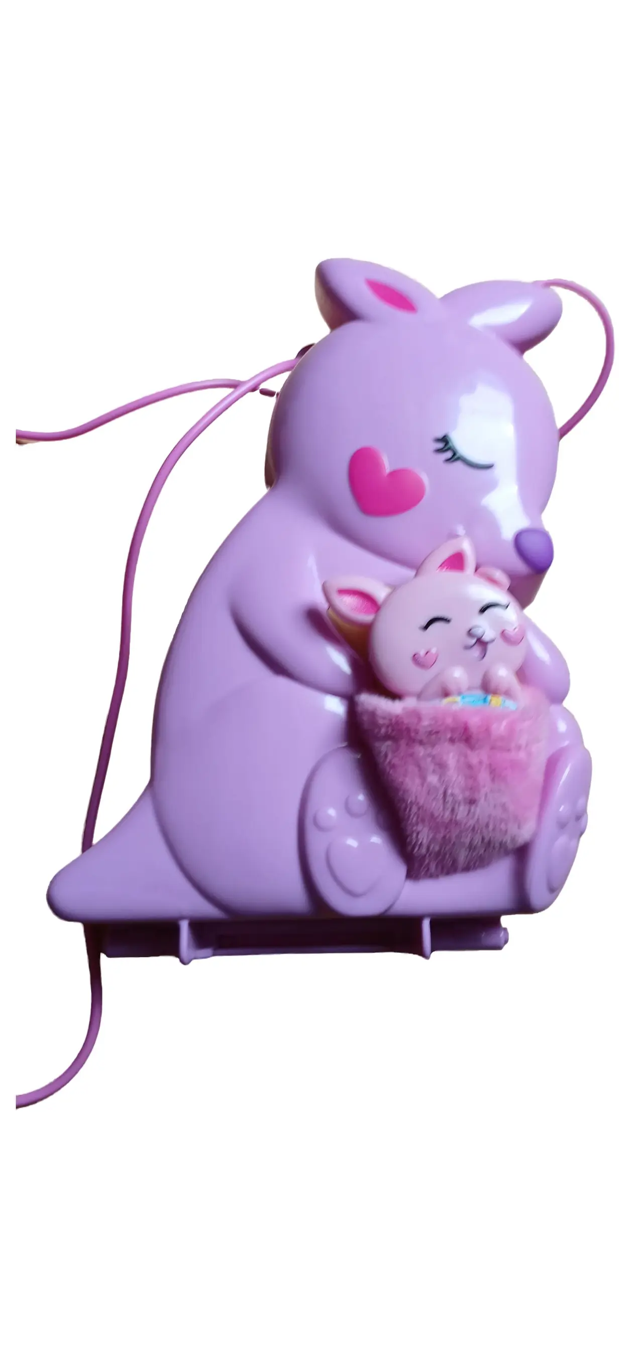 POLLY POCKET Känguru Tasche Kinder Lila Kulturbeutel Charmant