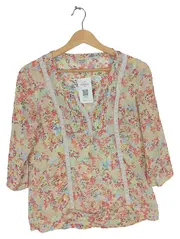 Vorschaubild 1 von Damen Bluse Gr. 34/XS Blumenmuster Spitze Mehrfarbig