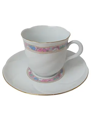 FREIBERGER PORZELLAN Tasse und Unterteller