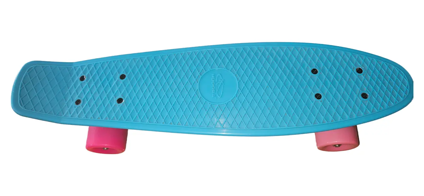 HUDORA Skateboard Mini Cruiser Blau Pink Kinder