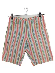 Vorschaubild 1 von Damen Shorts Bermuda Kurze Hose Gr. 38 Mehrfarbig Gestreift Sommer Casual