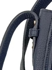 Vorschaubild 3 von Damen Umhängetasche Echtleder Navy Blau Satteltasche Crossbody 26x21cm