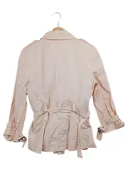 Vorschaubild 2 von Leichte Jacke Damen Rosa Einheitsgröße Trench-Stil Elegant Casual