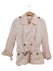 Vorschaubild 1 von Leichte Jacke Damen Rosa Einheitsgröße Trench-Stil Elegant Casual