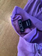 Vorschaubild 4 von Baby Body Langarm Lila Rippstrick Rüschen Gr. 24 Monate