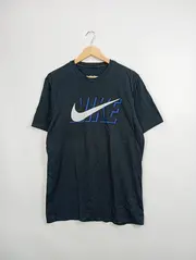 Vorschaubild 2 von Herren T-Shirt Gr. M Schwarz Sportlich Logo-Print Baumwolle