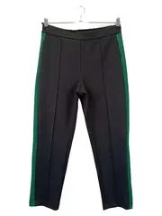 Vorschaubild 1 von Damen Business Anzughose Gr. 40 L Schwarz mit grünen Seitenstreifen