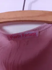 Vorschaubild 5 von Porta Fortuna Tunikakleid Damen S/M Rosa Blumen Strass Langarm