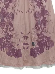 Vorschaubild 3 von Porta Fortuna Tunikakleid Damen S/M Rosa Blumen Strass Langarm