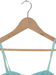 Vorschaubild 3 von Damen Top Gr. 36 Blau Casual Shirt mit Spitze