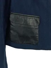 Vorschaubild 4 von Damen Leichte Jacke Gr. 38/M Blau Modern Baumwolle