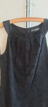 Vorschaubild 3 von Spitzenkleid Damen Gr. 36 Schwarz Neckholder Elegant