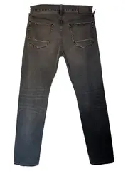 Vorschaubild 2 von Herren Jeans Straight Leg Denton Stretch Fit Grau 33x34 Streetwear