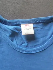 Vorschaubild 3 von Herren T-Shirt Blau Gr. M Casual Logo-Print