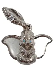 Vorschaubild 1 von Elefant Charm Anhänger 925 Silber Strasssteine Damen Alltag