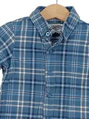 Vorschaubild 3 von Little Rebel Freizeithemd Kinder Gr. 80 Kariert Blau Baumwolle
