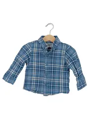 Vorschaubild 1 von Little Rebel Freizeithemd Kinder Gr. 80 Kariert Blau Baumwolle