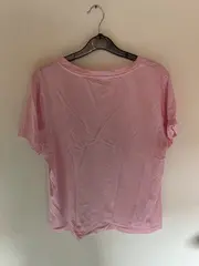 Vorschaubild 5 von Damen T-Shirt V-Ausschnitt Rosa Gr. 40/L