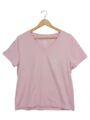 Vorschaubild 1 von Damen T-Shirt V-Ausschnitt Rosa Gr. 40/L
