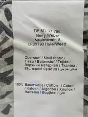 Vorschaubild 5 von Damen Bluse Gr. 40/M Grau Blumenmuster Kurzarm Klassisch Elegant