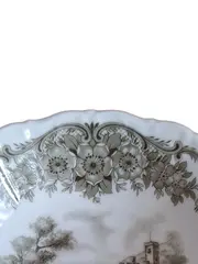 Vorschaubild 3 von Dekoschale Porzellan Schloss Klassisch Weiß 13cm Florales Muster