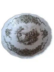 Vorschaubild 1 von Dekoschale Porzellan Schloss Klassisch Weiß 13cm Florales Muster