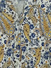 Vorschaubild 5 von Bluse Damen 34 XS Paisley Muster Hemdbluse Boho Mehrfarbig Langarm