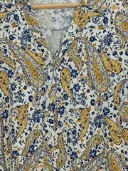 Vorschaubild 4 von Bluse Damen 34 XS Paisley Muster Hemdbluse Boho Mehrfarbig Langarm