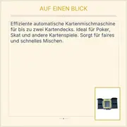 Vorschaubild 4 von Automatische Kartenmischmaschine Card Shuffler Batteriebetrieben 2 Decks