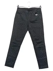 Vorschaubild 1 von Damen Jeans Slim Fit Gr. 40 Schwarz Modern Grafisch