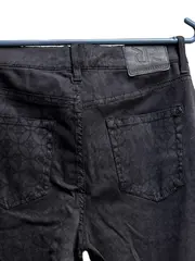 Vorschaubild 4 von Damen Jeans Slim Fit Gr. 40 Schwarz Modern Grafisch