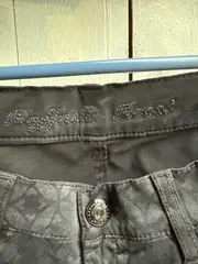Vorschaubild 3 von Damen Jeans Slim Fit Gr. 40 Schwarz Modern Grafisch
