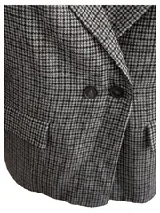 Vorschaubild 3 von Kinder Blazer Gr. 140 Kariert Grau Klassisch Sakko Herbst Winter