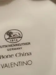 Vorschaubild 4 von Valentino Unterteller Porzellan Geometrisch Weiß 16 cm