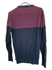 Vorschaubild 3 von Herren Pullover Strickpullover Gr. S Schwarz Bordeaux Cotton Silk