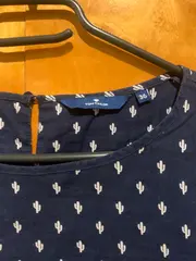 Vorschaubild 5 von Damen T-Shirt Blau Gr. 36/S mit grafischem Muster