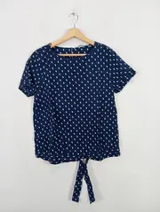 Vorschaubild 2 von Damen T-Shirt Blau Gr. 36/S mit grafischem Muster