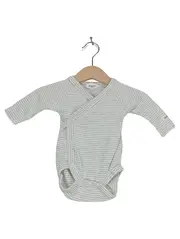 Vorschaubild 1 von Baby Body Langarm Gestreift Mehrfarbig Gr. 56 Wickelbody