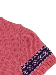 Vorschaubild 3 von Mädchen Strickkleid Gr. 98 Rosa Casual Baumwolle
