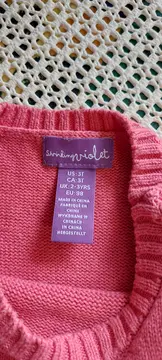 Vorschaubild 6 von Mädchen Strickkleid Gr. 98 Rosa Casual Baumwolle
