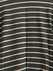 Vorschaubild 4 von Damen Langarmshirt gestreift Petrol Gr. 36/S Baumwolle Basic