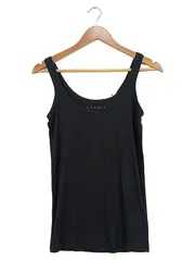 Vorschaubild 1 von Damen Top Tanktop Schwarz Gr. S Basic Viskose Ärmellos