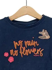 Vorschaubild 2 von Mädchen Pullover "no rain no flowers" Blau Gr. 116/122 Casual