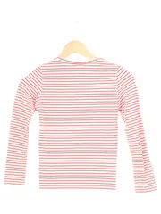 Vorschaubild 2 von Damen Langarmshirt Gr. 36/S Rosa Gestreift mit Pailletten